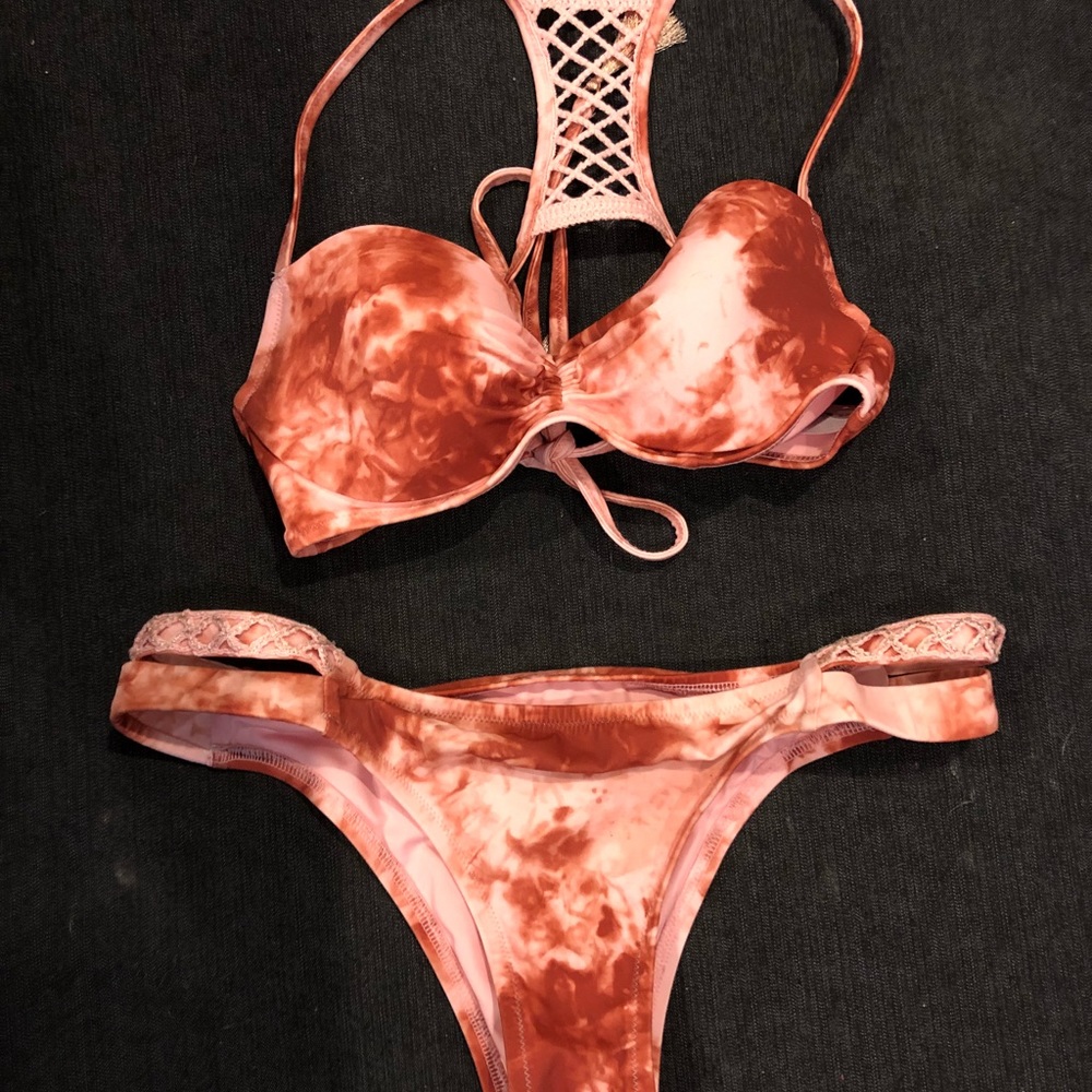 Shades & Shore tie dye bathing suit set